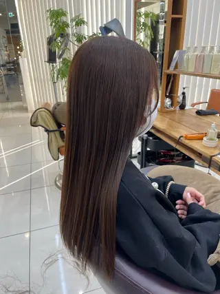 カラー 透明感/暖色カラー /ヘアアレンジ/ななのヘアスタイル