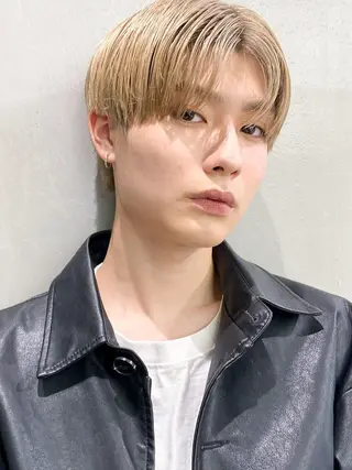 カラー メンズ 透明感カラー🩶 韓国レイヤー🩶結華のヘアスタイル