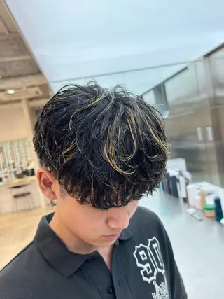 ショート カラー パーマ fifth 児玉達哉 当日予約🙆のヘアスタイル