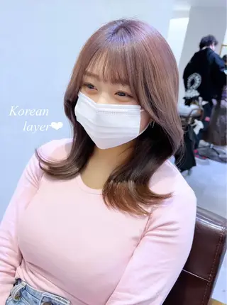 ミディアム カラー 韓国ヘア×髪質改善 /yoshikaのヘアスタイル