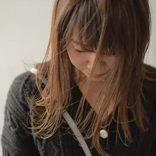 ミディアム カラー ハイトーンカラー RYUのヘアスタイル