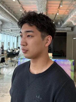 パーマ メンズ ANY/メンズ特化/ シバヤ　ユウキのヘアスタイル