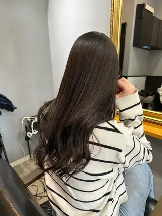 ロング 渡辺俊介 暗髪カラー /美髪矯正/髪質改善のヘアスタイル