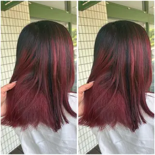 ミディアム 森島 愛梨のヘアスタイル