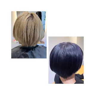 ショート カラー 中野渡 真利那のヘアスタイル