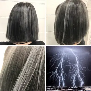 ショート カラー "PEPPU "所属・派手髪、ハイトーン ショートヘアShinのヘアスタイル