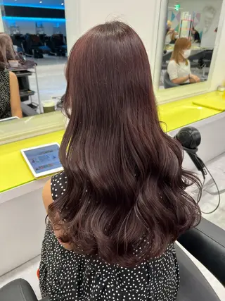 ミディアム ブラウンベージュ🤎 ブリーチなし🤎のヘアスタイル