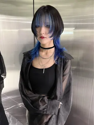 ミディアム 🐺立川のウルフ屋 さん🐺おかみ🐺のヘアスタイル