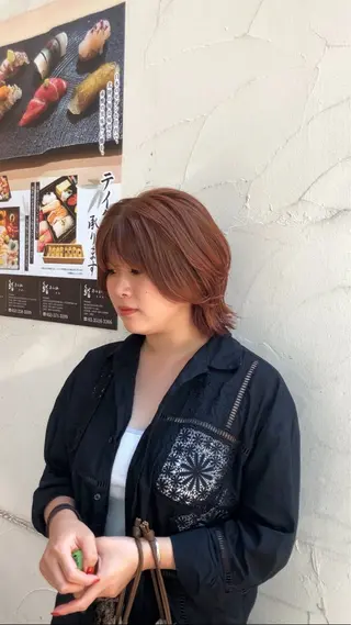ショート カラー ヘアアレンジ CYAN.栄店所属・久野 紗愛のヘアスタイル