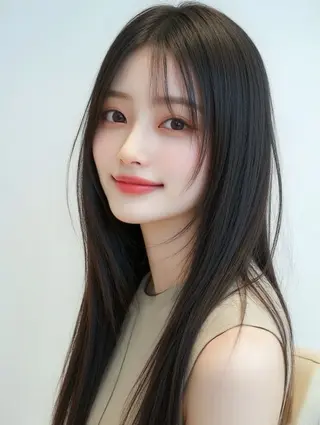 ロング 透明感カラー × ハイトーン さきのヘアスタイル