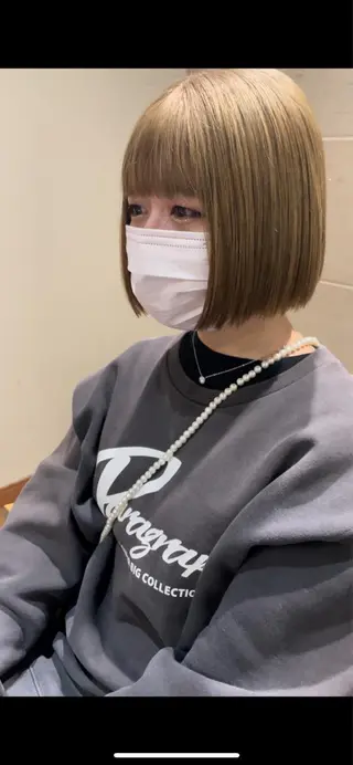 ショート カラー 羽田翔大/ブリーチ/ ボブカット/店長のヘアスタイル