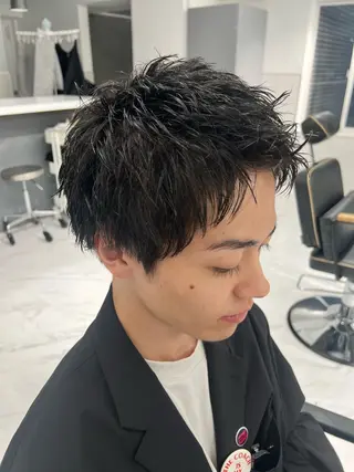 ショート Masato/メンズ /パーマ/ハイトーンのヘアスタイル