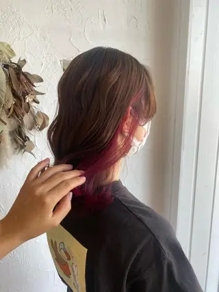 セミロング カラー パーマ ヘアアレンジ メンズ 美容室 ソンリエのヘアスタイル