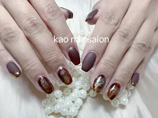 ネイル kao nail マグネット/長さだしのネイルデザイン