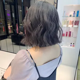 ショート カラー ハッシュカット/ハイ トーン/MANAMIのヘアスタイル