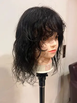 パーマ リリカ🐈‍⬛ブリー チカラー/上永谷のヘアスタイル