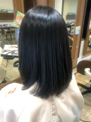 セミロング 縮毛矯正/髪質改善 主税巧一のヘアスタイル