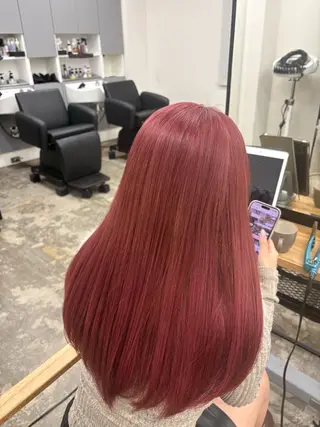 カラー 東 かれんのヘアスタイル