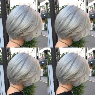 ショート カラー ヘアアレンジ メンズカット/波巻き TAKUMAのヘアスタイル