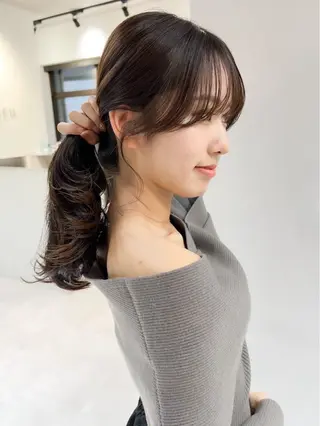 セミロング カット特化| 前髪｜みひろのヘアスタイル