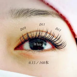 マツエク・マツパ White/マツエク /まつパ/耳つぼのマツエク・マツパデザイン