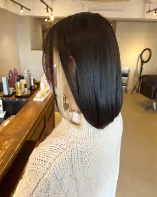 ミディアム カラー レイヤー/ボブパーマ /垢抜け/タクミのヘアスタイル
