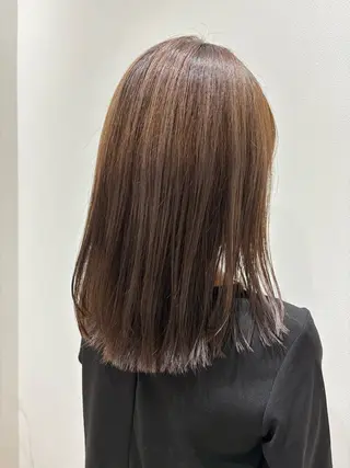 セミロング カラー パーマ Atre.所属・🤍美髪縮毛/髪質 改善/池上夏凜🤍のヘアスタイル