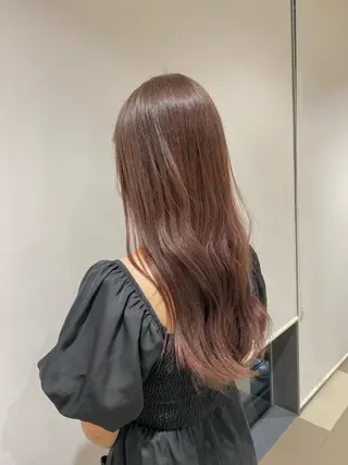 ロング カラー mei / 艶カラー ミディアム レイヤーのヘアスタイル