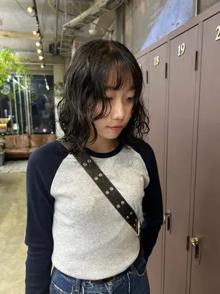 ミディアム 伊藤ほのか /パーマ/ショートのヘアスタイル