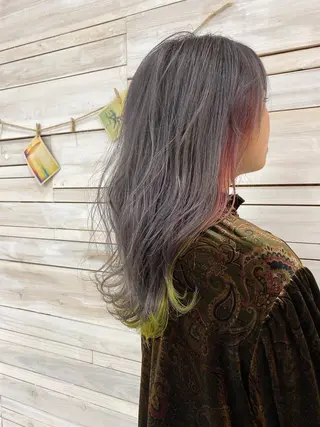 ロング カラー ハイライトカラー/ ハイトーン🍀白石のヘアスタイル