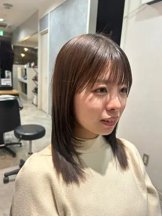 ミディアム ８月限定半額‼️‼️ ルミナよしだきほ🌼のヘアスタイル
