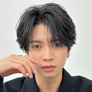 ミディアム メンズ 【池袋店 店長】伊藤 昂樹/曲がる縮毛矯正のヘアスタイル