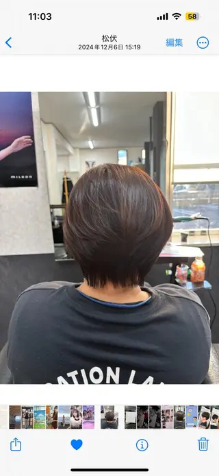 ショート 小沢 美波のヘアスタイル