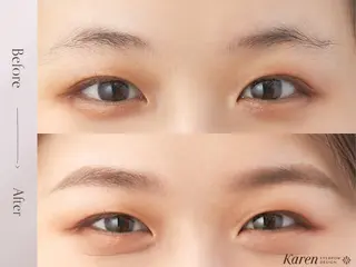 アイブロウ レイヤーカット/艶髪 /髪質改善/のマツエク・マツパデザイン