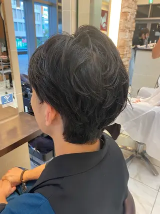 メンズ ⭐️透明感カラー/ パーマ⭐️宮野翔のヘアスタイル