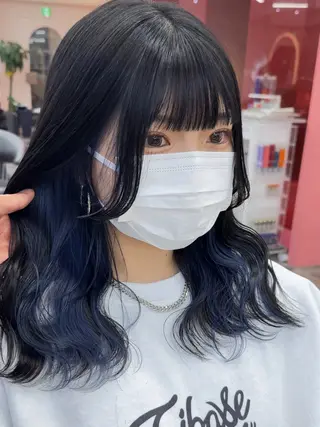 ミディアム カラー 韓国ヘア/艶カラー /田中悠佑のヘアスタイル