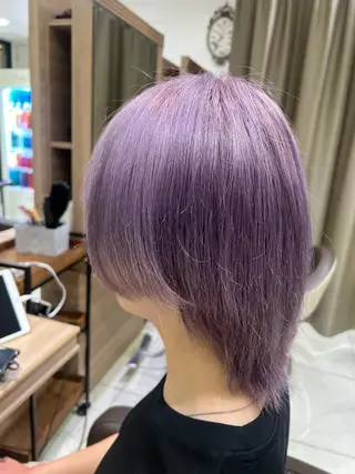 ショート カラー メンズ ハイトーン/デザイン 💎ryuyaのヘアスタイル