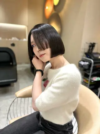 ミディアム 🌼似合わせボブ .暖色🌼浅井 遥のヘアスタイル