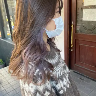 ロング カラー 舟橋 りんかのヘアスタイル