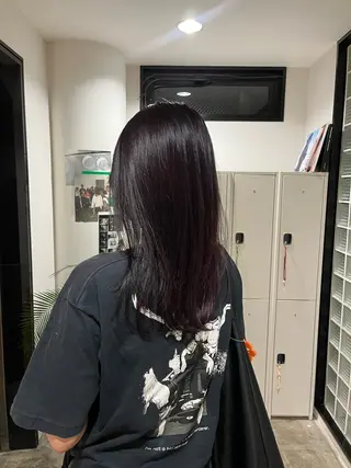 セミロング カラー 🟡ひろの/ツヤ カラー/髪質改善🟡のヘアスタイル