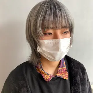 ミディアム カラー 🪐SOURCE 塚口　シマブクロ🪐のヘアスタイル