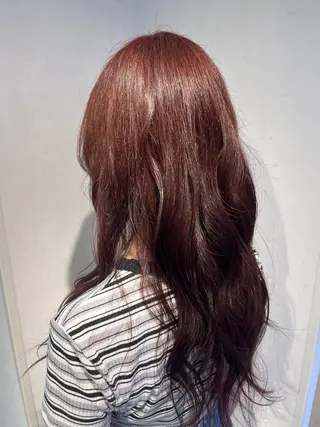 ロング カラー ナチュラルベージュ/ 顔周りカット/由喜のヘアスタイル