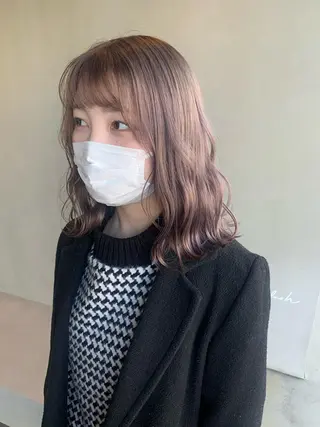 ミディアム カラー ブリーチ/アレンジ 天満/chihiroのヘアスタイル