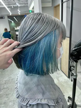 ミディアム SAEKI【ior 】北千住店ブリーチのヘアスタイル