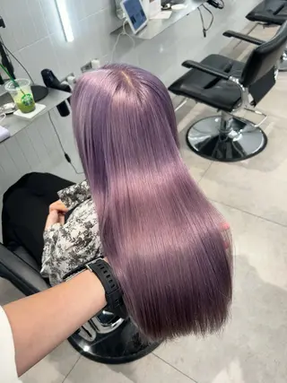 ロング ショート/ボブ/似 合わせ/顔周りカットのヘアスタイル