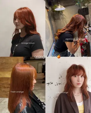 ロング カラー 中川 楓馬のヘアスタイル