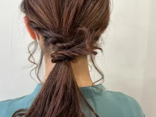 ヘアアレンジ ハイトーンカラー RYUのヘアスタイル