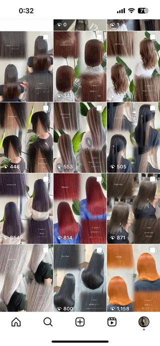 カラー メンズ RIENS Xrea nanamiのヘアスタイル