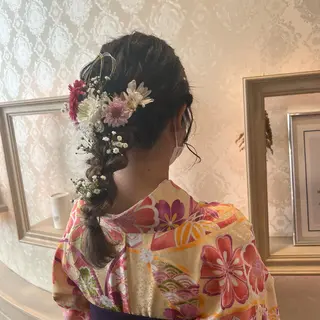 ヘアアレンジ SALOWIN川崎WEST店所属・🌷川崎/アレンジ/ 暖色ボブ/コトネ🌷のヘアスタイル