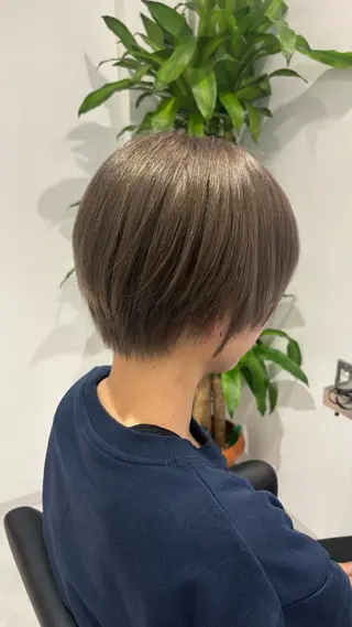 ショート カラー 艶感×抜け感hair /ReLit 正源のヘアスタイル